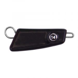 Мормыш Груз крашеный разборная чебурашка "ПРОХОДИМЕЦ" 14 гр., цвет 04-черный