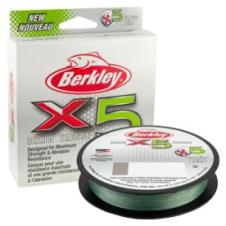 Леска плетеная Berkley X5 150м Темнозеленая 0.20mm 20.6kg