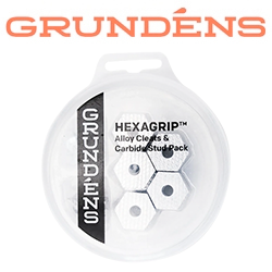 Grundens Hexagrip Alloy Cleats & Carbide Stud Pack Silver