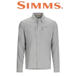 Simms Intruder BiComp Fishing Shirt, Cinder