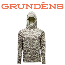 Grundens Solstrale Hoodie, Refraction Camo Green