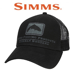 Simms Trout Icon Trucker Black