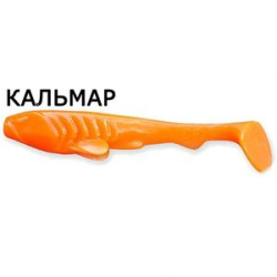 Силиконовая приманка Crazy Fish Tough 4" 48-100-18-6 кальмар цв. carrot (морковь)