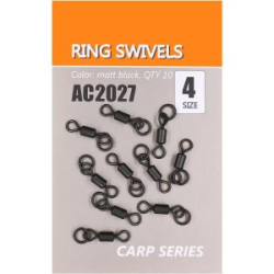 Вертлюг рыболовный Orange с кольцом, цвет mbl, размер № 4, в уп. 10 шт