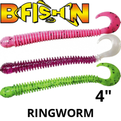 B Fish & Tackle Ringworm 4"