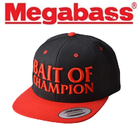 Megabass Bait Of Champion Cap Black/Red