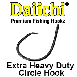 Daiichi Extra Heavy Duty Circle Hook Black Nickle