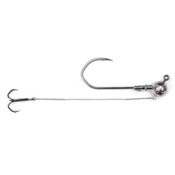 Джиг-головка Fishgames "Коготь" 5/0 со стингером 100 мм. тройник "Барбариан" - 16 гр    