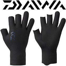 Daiwa DG-2125W Chloroprene Gloves 3 Cuts [Navy]