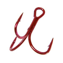 Тройной крючок Owner ST-46RD красный №3 7шт