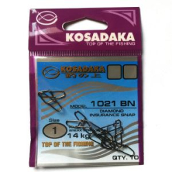 Застежка Kosadaka Diamond insurance snap №3 35kg (5шт.) (1021-3)