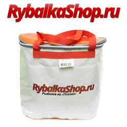 Сумка RybalkaShop овал с крышкой Белый-красный