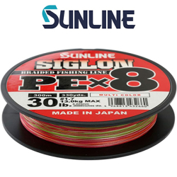 Sunline Siglon PE×8 300m (Multicolor 5C)