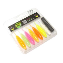 Мягкая приманка Trout Zone Plamp 2,5" Сыр МИКС-2