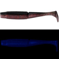 Силиконовая приманка Daiwa Bait Junkie 2.5" Minnow цв. GHOST BLACK RED BELLY