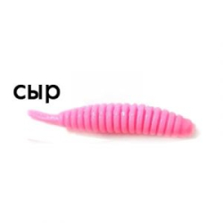 Мягкая приманка Trout Zone Ribber Pupa 2.3" Сыр розовый