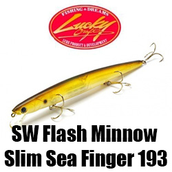 Lucky Craft SW Flash Minnow Slim Sea Finger 193