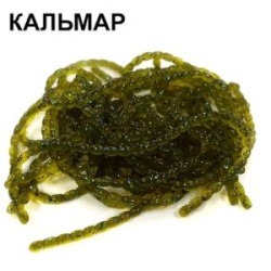 Силиконовая приманка Crazy Fish Nano Worm 9см 86-90-42-6 кальмар цв. green pumpkin bl. (зеленая тыква син.)