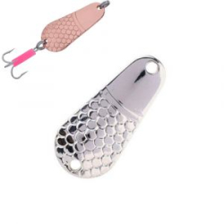 Блесна колеблющаяся Mikado Gnom №3/28гр./6,7см - старое серебро