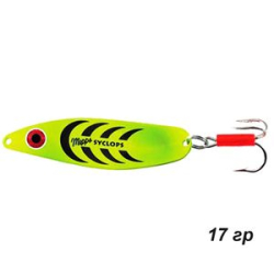 Блесна колеблющаяся Mepps Syclops Fluo Chart №2 (17г)
