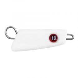 Мормыш Груз крашеный разборная чебурашка "ПРОХОДИМЕЦ" 10 гр., цвет 08-люминисцентный белый 