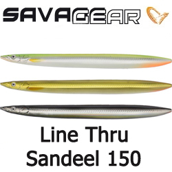 Savage Gear Line Thru Sandeel 150