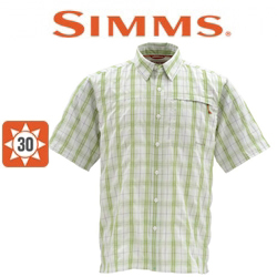 Simms Outer Banks SS Shirt, Seagrass Plaid