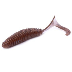 Силиконовые приманки Lucky John Pro Series Ultraworm Curly 4" цвет S19 5шт.