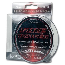 Плетеный шнур PE Colmic Fire Power 100m Super Soft 0,12mm/4,50кг/10Lbs