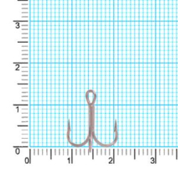 Крючок тройник Kaida CRANE Treble HookTeflonTreated H332 #14 28шт