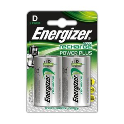 Аккумуляторные батарейки Energizer Power Plus NH50/D 2500 BP2 (2шт) 1.2V