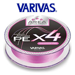 Varivas Super Trout Area PE x4 [Tournament Pink] 75m