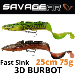 Savage Gear 3D Burbot 250 Fast Sink