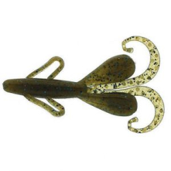 Силиконовая приманка Reins Hog Tiny 2" цв. #005 Green Pumpkin Blue