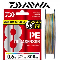 Daiwa UVF PE Dura Sensor 8Braid +Si² [10m x 5colors] 300m