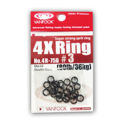 Заводные кольца Vanfook 4R-75B #3 stealth black
