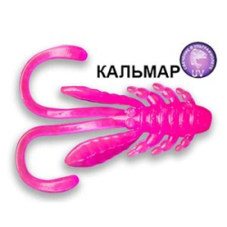 Силиконовая приманка Crazy Fish Allure 1.6 23-40-76-6 кальмар цв. toxic pink (токсичный розовый)