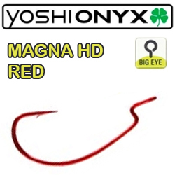 Yoshi Onyx Offset Hook Magna HD Red