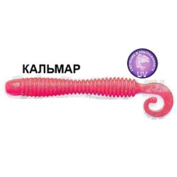 Силиконовая приманка Crazy Fish Active Slug 4" 31-100-37-6 кальмар цв. lollipop (леденец)
