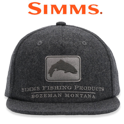 Simms Wool Trout Icon Cap, Graphite