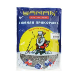 Прикормка Yaman Winter Taste Плотва зимняя увлажненная (кокос), цв. чёрный, 700 гр.