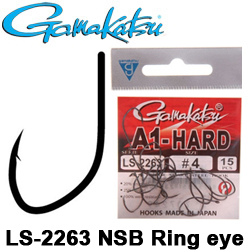 Gamakatsu Hook A1 LS-2263 NSB Ring Eye