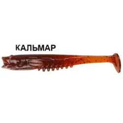 Силиконовая приманка Crazy Fish Nano Minnow 3.5" 54-90-57-6 кальмар цв. amber (янтарь)