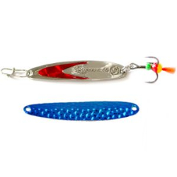 Блесна вертикальная EcoPro "Судачья" 65мм 12гр. красный флекс цвет BB/SRF