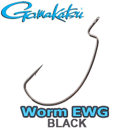 Gamakatsu Hook Worm Offset EWG (Black)