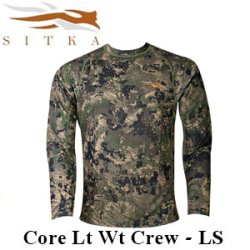 Sitka Core Lt Wt Crew LS Optifade Ground Forest