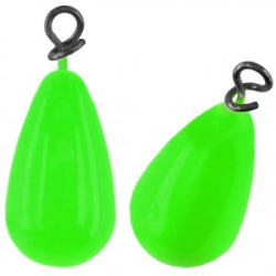 Груз Крашеный "Колокол" с быстросъемной застежкой 8 гр, цвет 07-зеленый