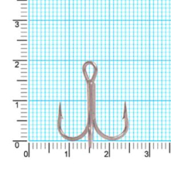 Крючок тройник Kaida CRANE Treble HookTeflonTreated H331 #6 26шт