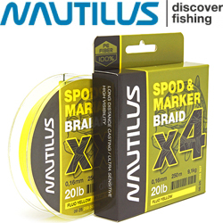 Nautilus Spod & Marker Braid Fluo Yellow 250м