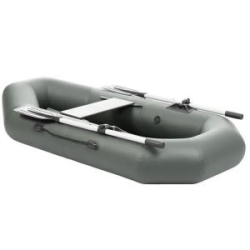 Лодка Бриз 190 с веслами серый (Тонар)
